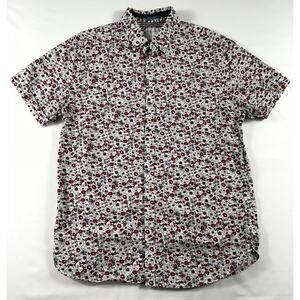 Denim & Flower Ricky Singh Men Floral Button Up Medium Shirt Sustainable Collec